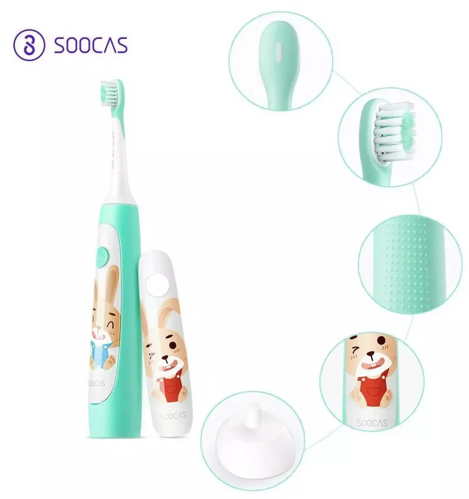 Электрическая зубная щетка Soocas C1 Green (Зеленый) Электрическая зубная щетка Soocas C1 Green (Зеленый)