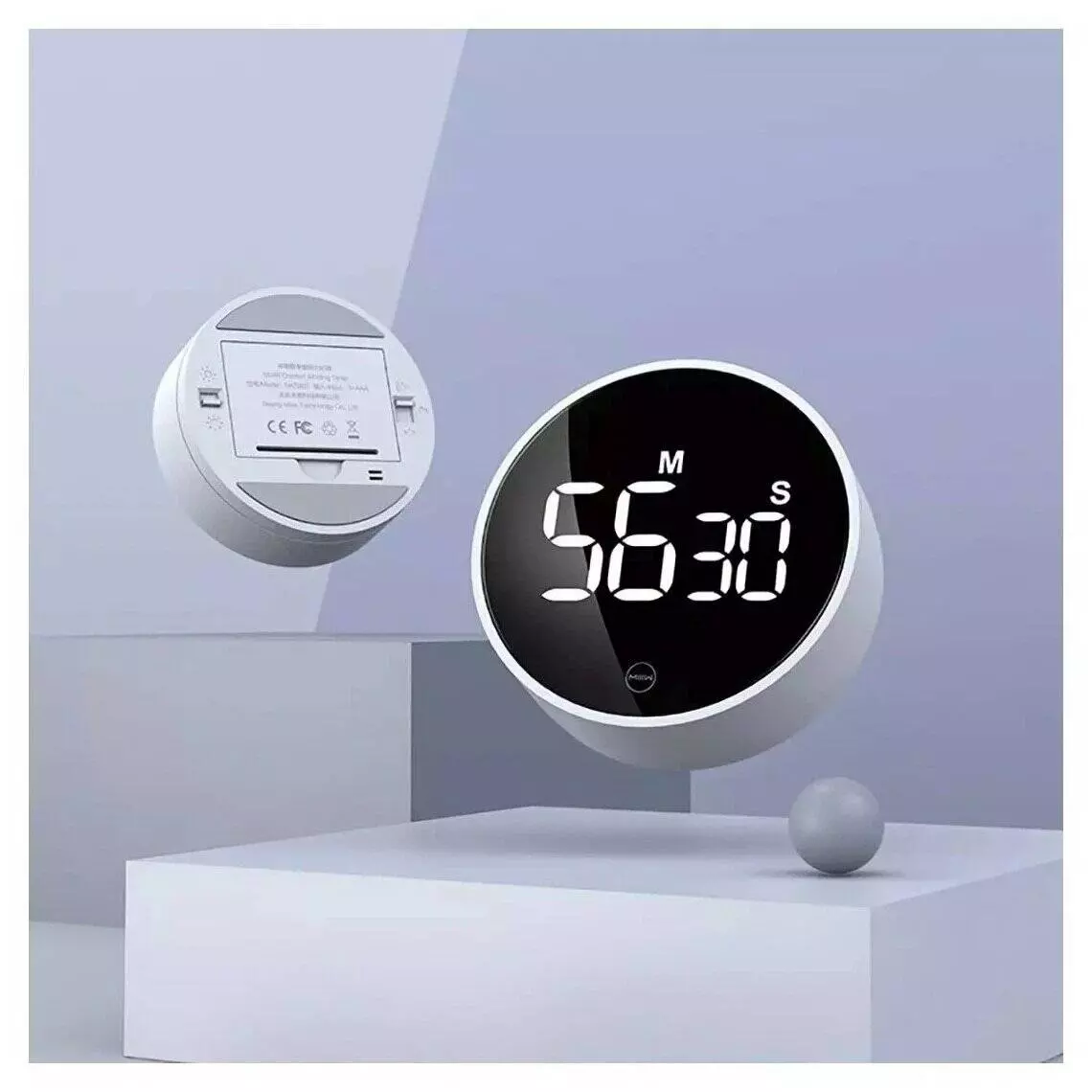 Таймер кухонный электронный MIIIW Comfort Whirling Timer (NK5260) White (Белый) Таймер кухонный электронный MIIIW Comfort Whirling Timer (NK5260) White (Белый)