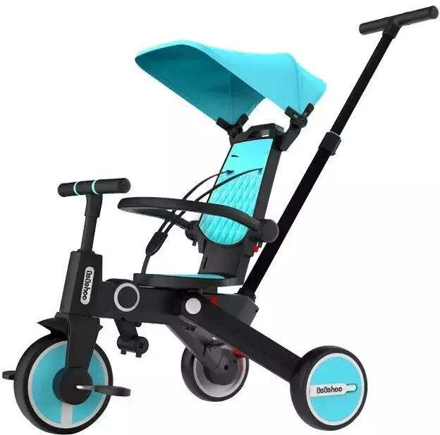 Детский трехколесный велосипед-трансформер Xiaomi BeBehoo Multifunctional Children Tricycle Standard (SL-168) Blue (Голубой)