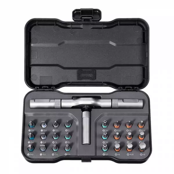 Набор инструментов Xiaomi Mijia DUKA 24 In 1 RS1 Multipurpose Ratchet Screwdriver Set (24 предм.) Black (Черный) Набор инструментов Xiaomi Mijia DUKA 24 In 1 RS1 Multipurpose Ratchet Screwdriver Set (24 предм.) Black (Черный)