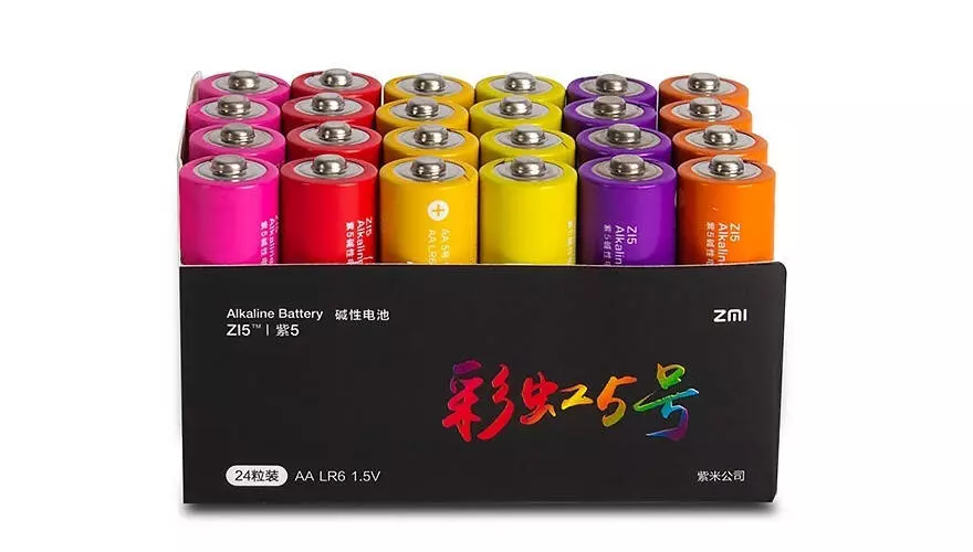 Батарейки Xiaomi Rainbow 5 AA (24 шт) Батарейки Xiaomi Rainbow 5 AA (24 шт)