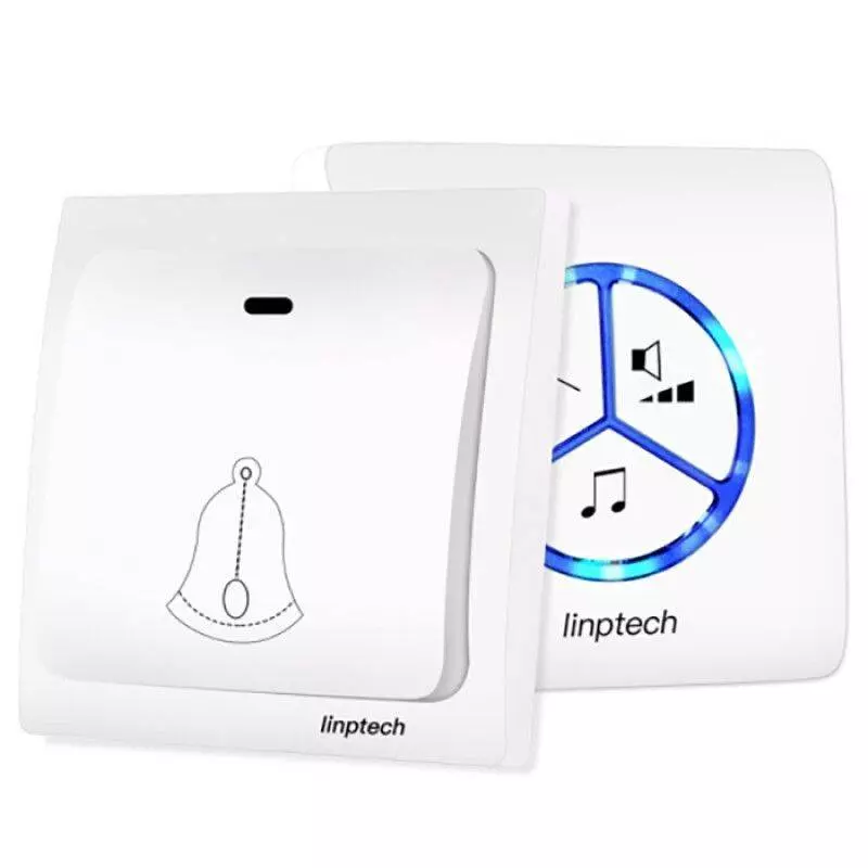Беспроводной дверной звонок Xiaomi Linptech Self Powered Wireless Doorbell G1 White (Белый) EU Беспроводной дверной звонок Xiaomi Linptech Self Powered Wireless Doorbell G1 White (Белый) EU