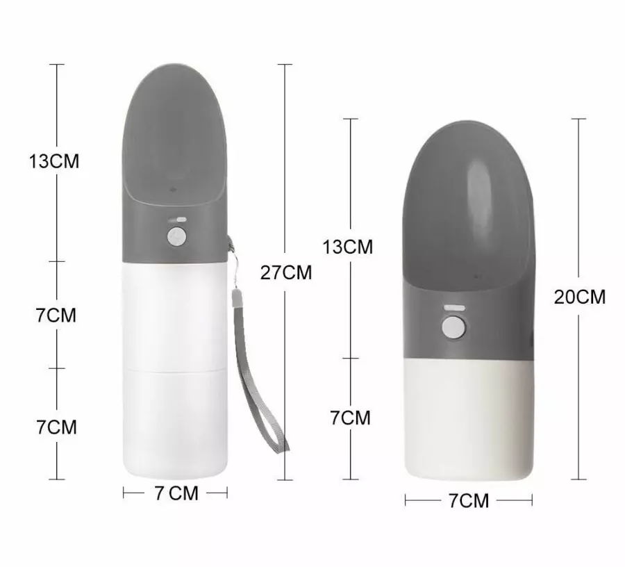 Поилка дорожная для животных Moestar Rocket Portable Pet Cup 213 мл (MS0010001) Gray (Серый) CN