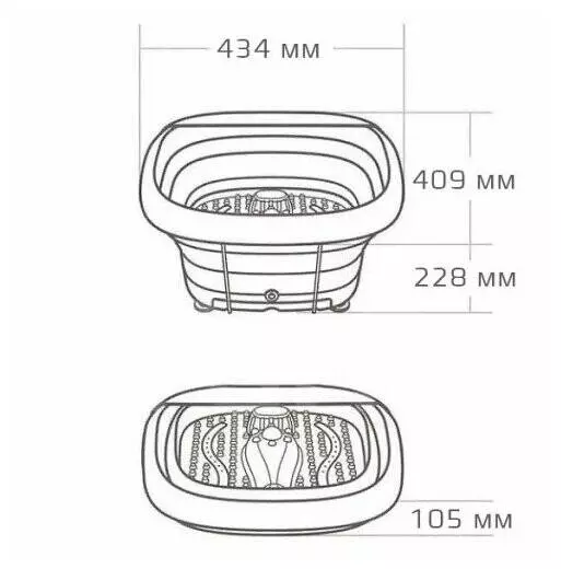 Массажная ванна для ног Leravan Folding Foot Bath LF-ZP008 Gray (Серый) Массажная ванна для ног Leravan Folding Foot Bath LF-ZP008 Gray (Серый)