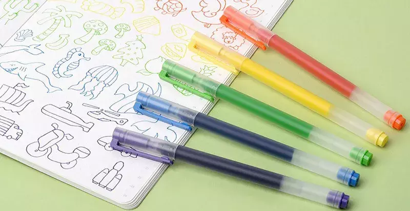 Набор гелевых ручек Xiaomi Mijia Dural Color Pen 0.5 mm (5 шт) Color (Цветной) CN Набор гелевых ручек Xiaomi Mijia Dural Color Pen 0.5 mm (5 шт) Color (Цветной) CN