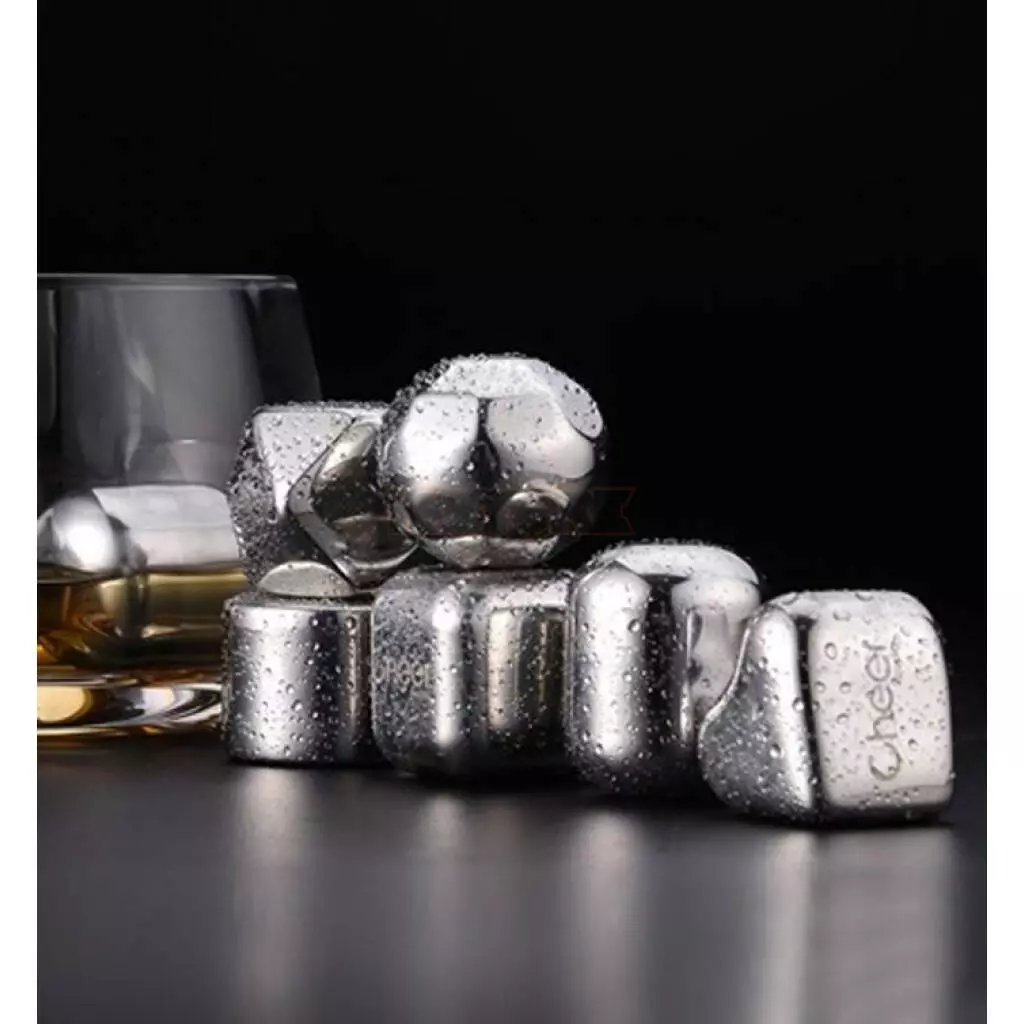 Охлаждающие камни для виски (6 шт.) Circle Joy Ice Cubes CJ-BK02 Silver (Серебристый) Охлаждающие камни для виски (6 шт.) Circle Joy Ice Cubes CJ-BK02 Silver (Серебристый)