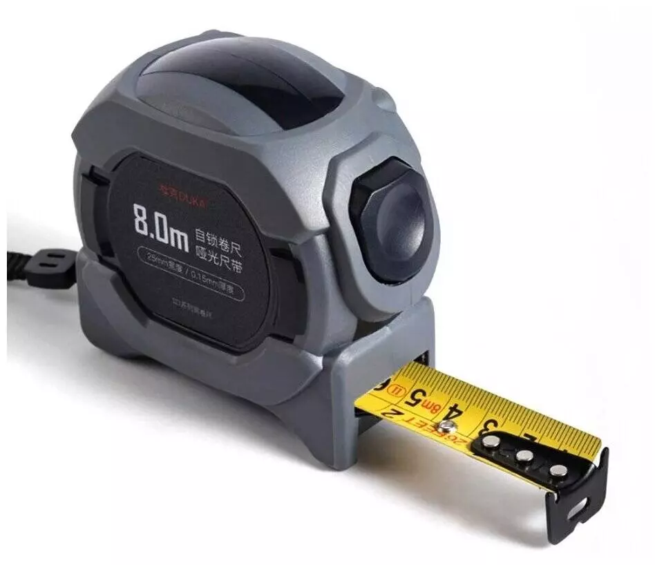 Рулетка измерительная Xiaomi Duka High Precision Steel Tape Measure 8 (SD-8M) Black (Черный)