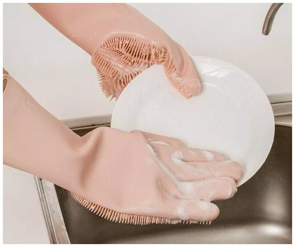 Силиконовые перчатки для уборки Xiaomi Silicone Cleaning Glove Pink (HH674) Pink (Розовый) Силиконовые перчатки для уборки Xiaomi Silicone Cleaning Glove Pink (HH674) Pink (Розовый)
