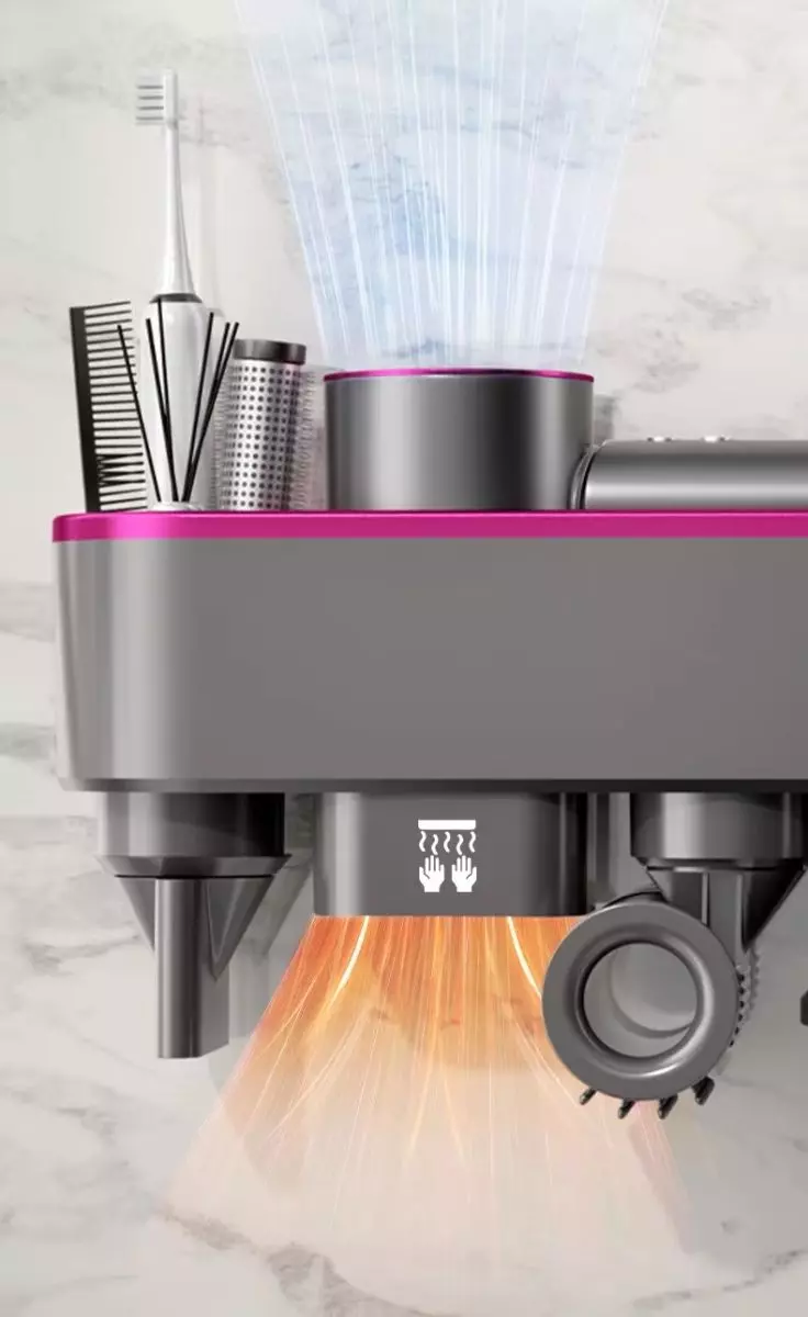 Сушилка-держатель для фена Dyson Pink (Розовый) Сушилка-держатель для фена Dyson Pink (Розовый)