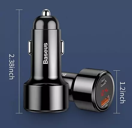 Автомобильное зарядное устройство Baseus PPS 45W Black (Черный) Автомобильное зарядное устройство Baseus PPS 45W Black (Черный)
