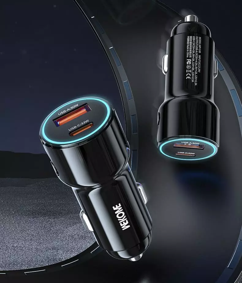 Автомобильное зарядное устройство WEKOME WP-C49 30W Black (Черный) Автомобильное зарядное устройство WEKOME WP-C49 30W Black (Черный)