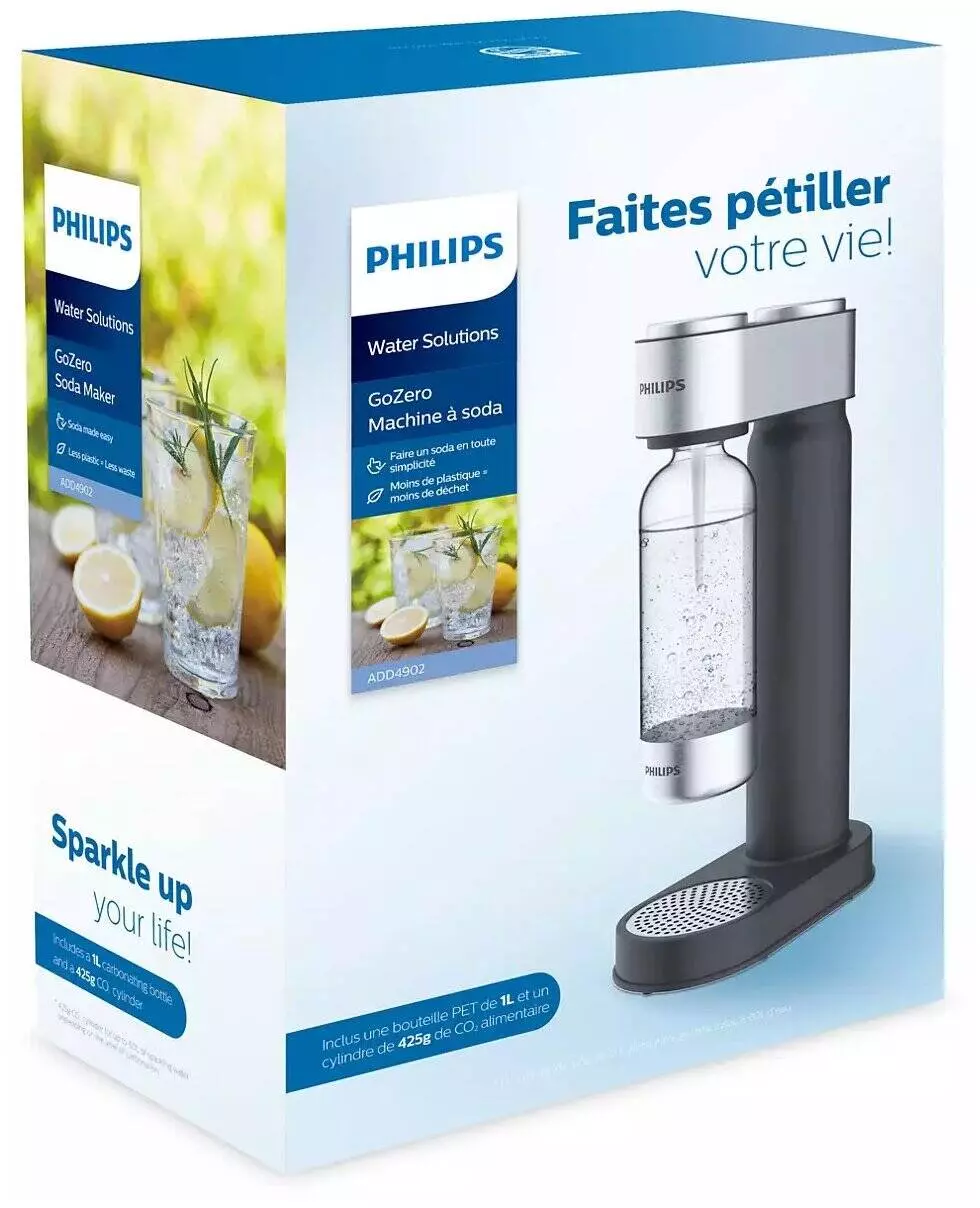 Сифон для газирования воды Philips GoZero ADD4902BK/10 Black (Черный) CN Сифон для газирования воды Philips GoZero ADD4902BK/10 Black (Черный) CN