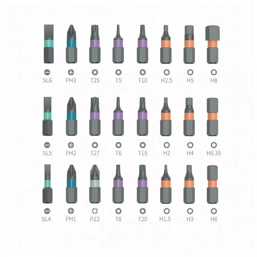 Набор инструментов Xiaomi Mijia DUKA 24 In 1 RS1 Multipurpose Ratchet Screwdriver Set (24 предм.) Black (Черный) Набор инструментов Xiaomi Mijia DUKA 24 In 1 RS1 Multipurpose Ratchet Screwdriver Set (24 предм.) Black (Черный)