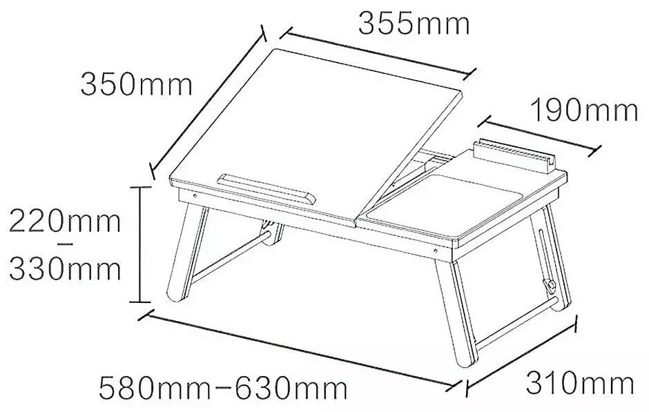 Складной стол-подставка Xiaomi IZW Orange House Multifunctional Folding Computer Desk (CSMJ8742) Black (Черный) Складной стол-подставка Xiaomi IZW Orange House Multifunctional Folding Computer Desk (CSMJ8742) Black (Черный)