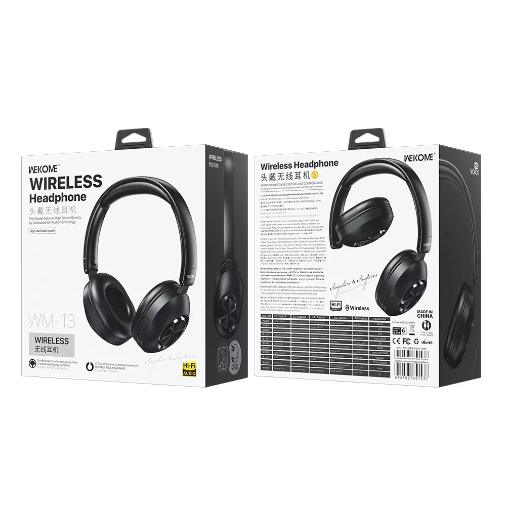 Беспроводные наушники WEKOME WM-13 Black (Черный)