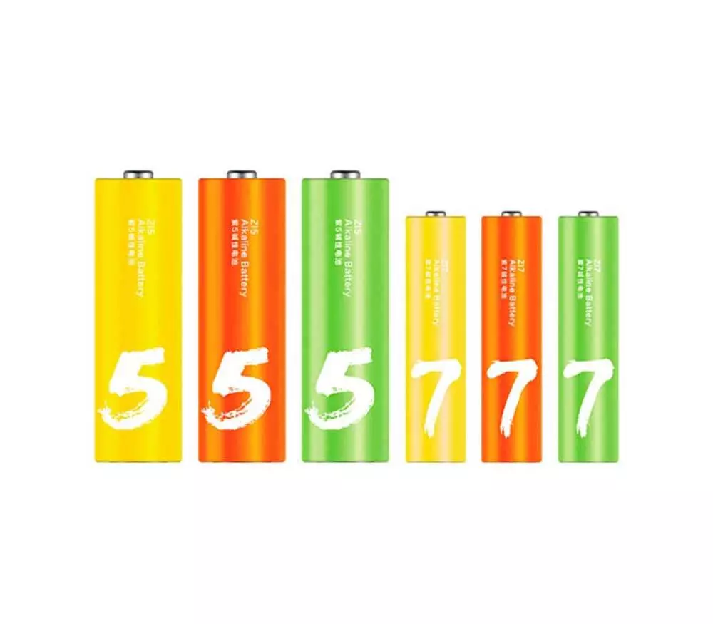 Батарейки Xiaomi Rainbow 5 AA + Rainbow 7 AAA (24 шт) Батарейки Xiaomi Rainbow 5 AA + Rainbow 7 AAA (24 шт)