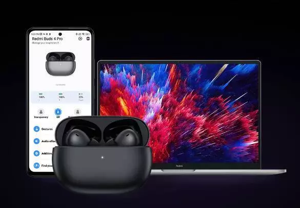 Беспроводные наушники Xiaomi Redmi Buds 4 Pro (M2132E1) Black (Черный)