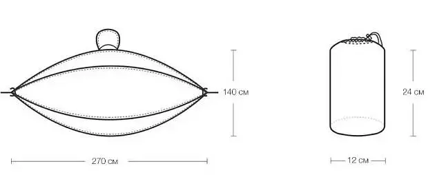 Гамак Zaofeng Parachute Cloth Hammock Green (Зеленый)