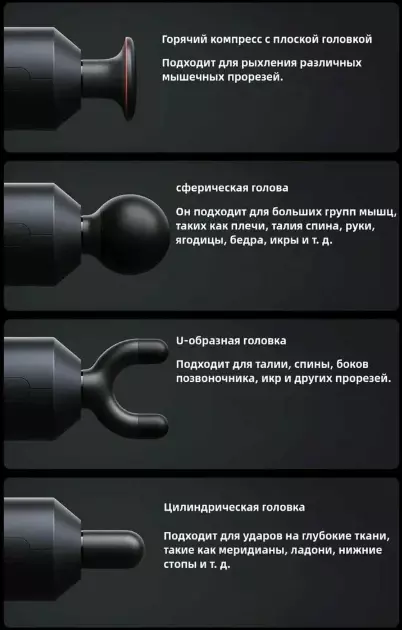 Массажный пистолет Xiaomi Mijia Smart Fascia Gun H3 (MJJMQ06YM) Black (Черный) Массажный пистолет Xiaomi Mijia Smart Fascia Gun H3 (MJJMQ06YM) Black (Черный)