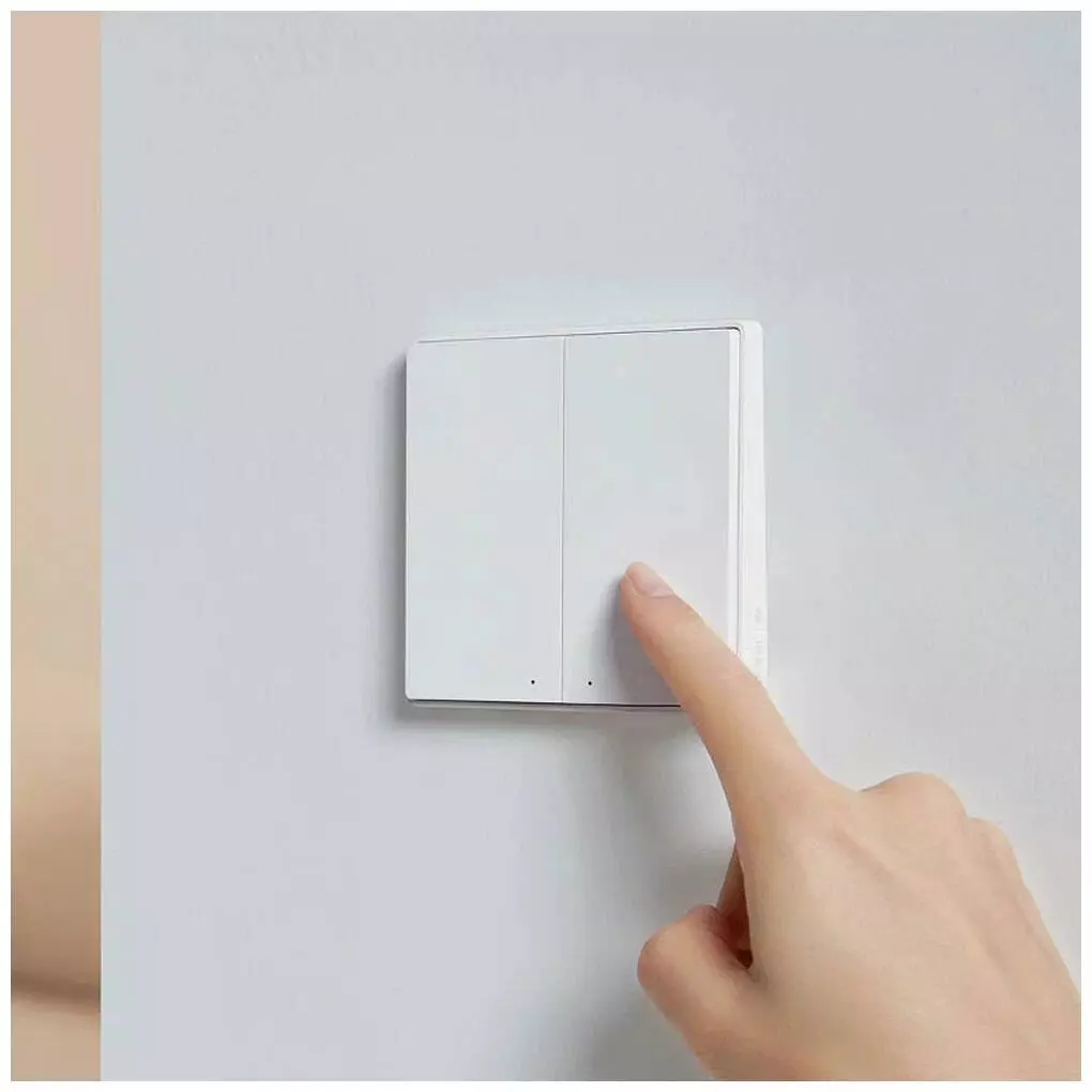 Выключатель беспроводной Aqara Wall Wireless Switch Double Key D1 (WXKG07LM) White (Белый) Выключатель беспроводной Aqara Wall Wireless Switch Double Key D1 (WXKG07LM) White (Белый)