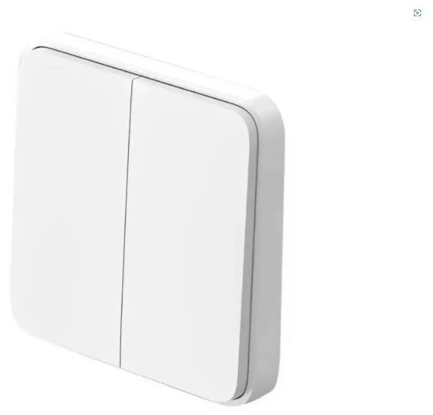Выключатель двухклавишный Xiaomi Wireless Switch Double Button (XMWXKG01YL) White (Белый)
