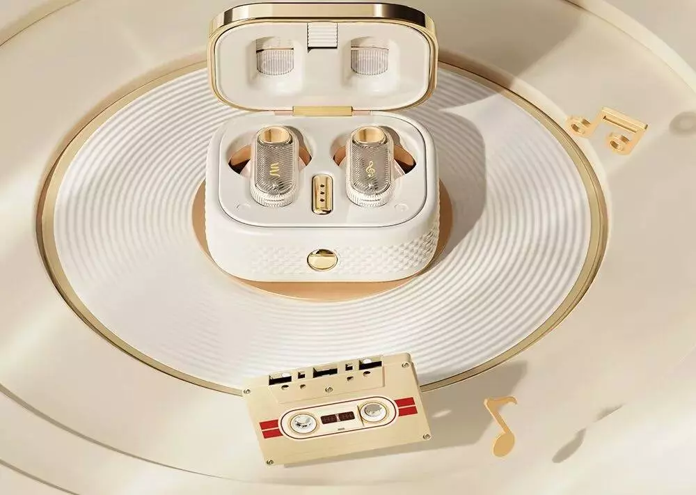 Беспроводные наушники Xiaomi Rock Retro Style TWS Earphone Retro Mix Tape Beige (Бежевый) Беспроводные наушники Xiaomi Rock Retro Style TWS Earphone Retro Mix Tape Beige (Бежевый)