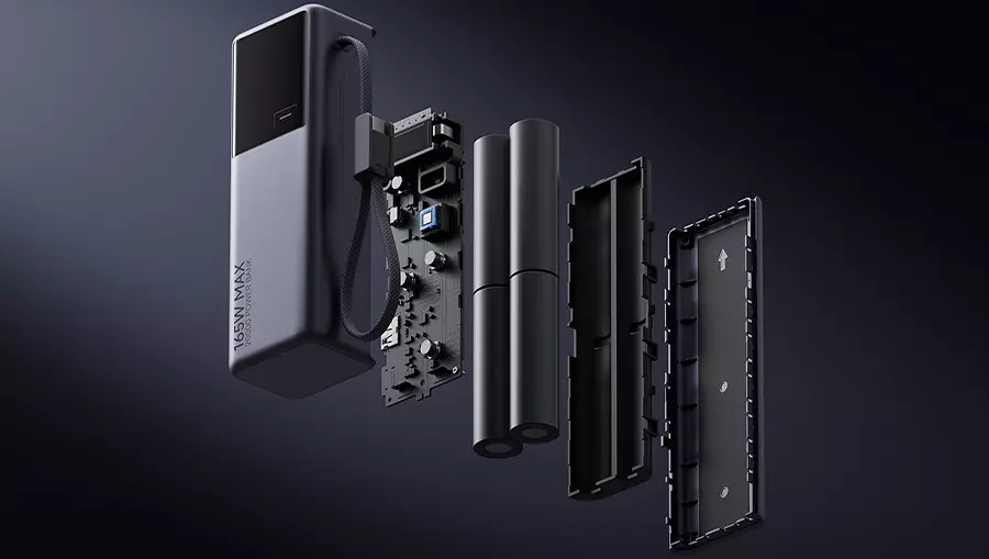 Внешний аккумулятор Xiaomi Mi Power Bank With Cable USB-C 20000mAh 165W (PB2165) Black (Черный) CN Внешний аккумулятор Xiaomi Mi Power Bank With Cable USB-C 20000mAh 165W (PB2165) Black (Черный) CN