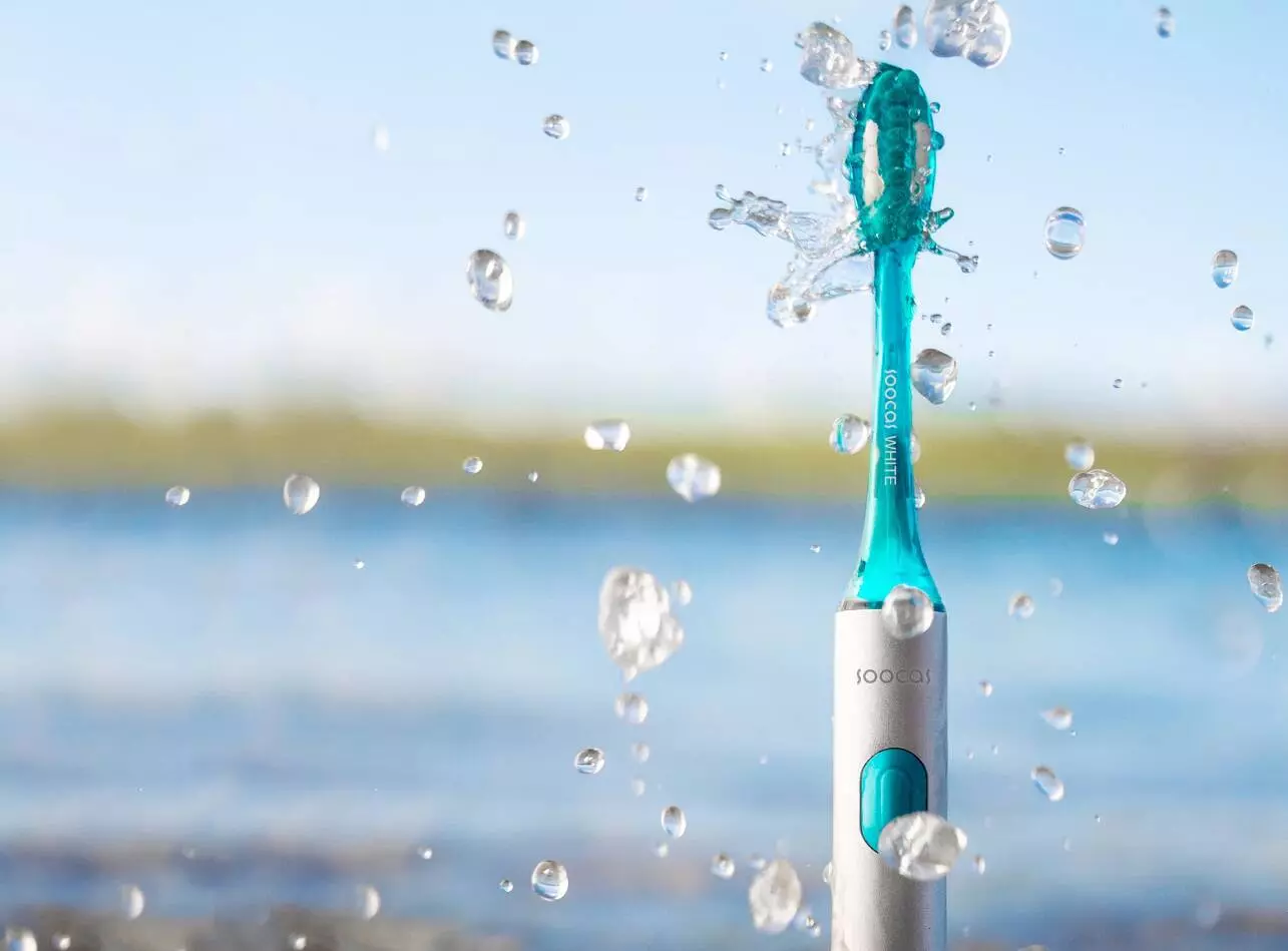Электрическая зубная щетка Soocas MT1 Spark Toothbrush Review Teal (Бирюзовый) Электрическая зубная щетка Soocas MT1 Spark Toothbrush Review Teal (Бирюзовый)