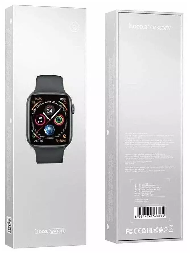Умные часы Hoco Y5 Smart Watch Black (Черный) Global Version Умные часы Hoco Y5 Smart Watch Black (Черный) Global Version