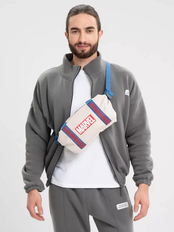 Сумка Xiaomi 90 Points NINETYGO Marvel Casual Crossbody Chest Bag Beige (Бежевый)