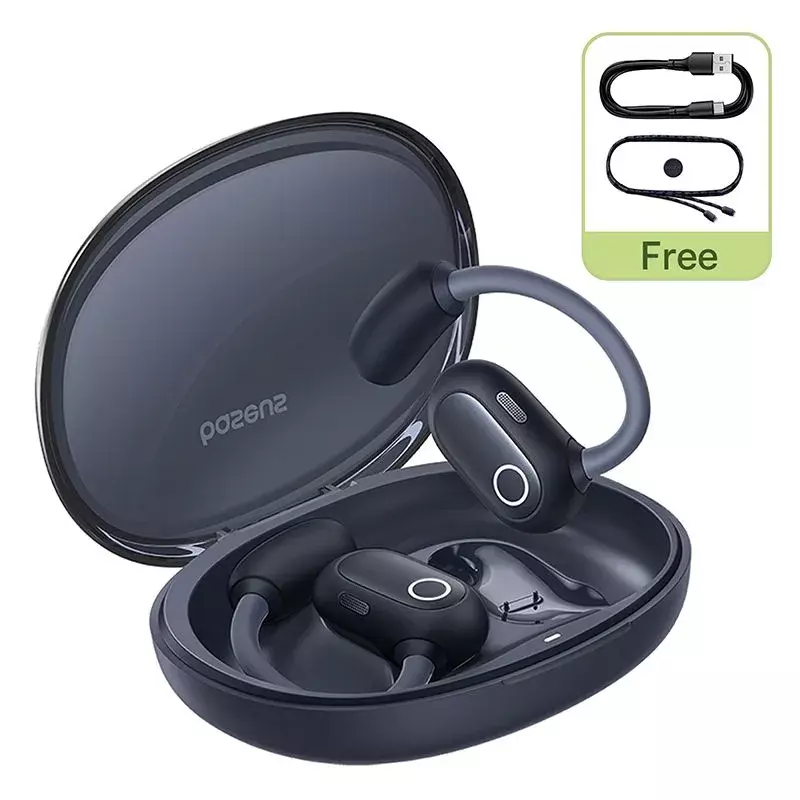 Беспроводные наушники Baseus Eli Sport 1 Open-Ear TWS Earbuds Black (Черный) Беспроводные наушники Baseus Eli Sport 1 Open-Ear TWS Earbuds Black (Черный)
