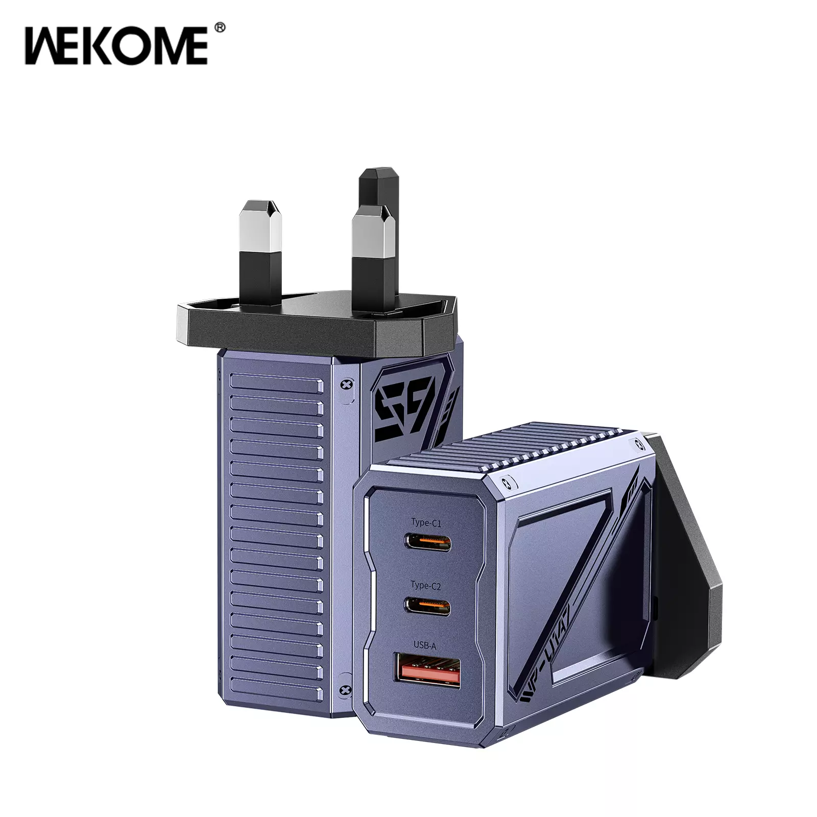Зарядное устройство WEKOME Mecha WP-U147 GaN 65W 2 Type Зарядное устройство WEKOME Mecha WP-U147 GaN 65W 2 Type