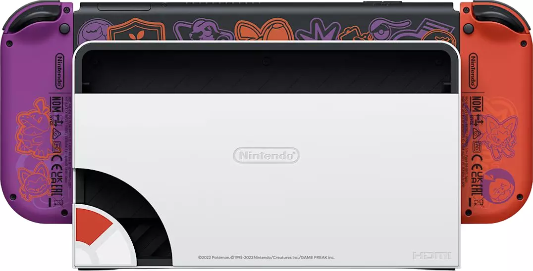 Игровая консоль Nintendo Switch OLED Zelda Pokemon Scarlet/Violet Edition (Красный/Фиолетовый) HK Игровая консоль Nintendo Switch OLED Zelda Pokemon Scarlet/Violet Edition (Красный/Фиолетовый) HK