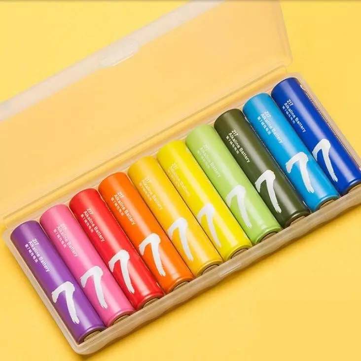 Батарейки Xiaomi ZMI Rainbow Zi7 AAA LR03 (10 шт) Color (Цветной) Батарейки Xiaomi ZMI Rainbow Zi7 AAA LR03 (10 шт) Color (Цветной)