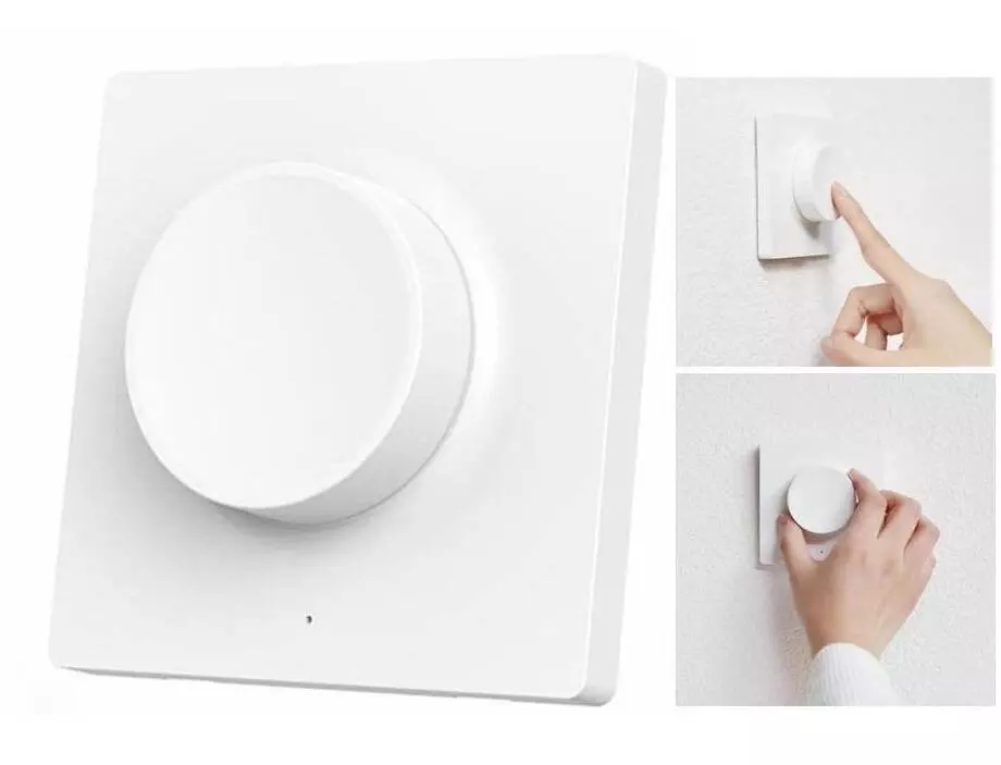 Диммер Yeelight Bluetooth Wireless Switch (YLKG08YL) White (Белый) Диммер Yeelight Bluetooth Wireless Switch (YLKG08YL) White (Белый)