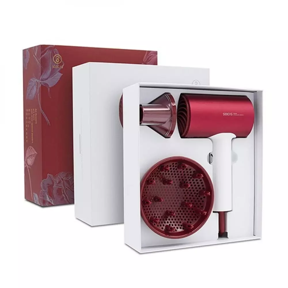 Фен Xiaomi Soocare Day&Night H5R (подарочная упаковка) Red (Красный) Фен Xiaomi Soocare Day&Night H5R (подарочная упаковка) Red (Красный)