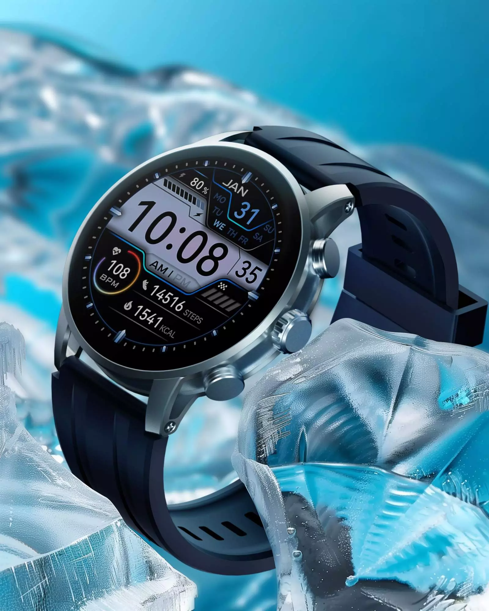 Умные часы Kieslect Calling Watch Kr2 Pro (YFT2084EU) Silver (Серебристый) Global Version Умные часы Kieslect Calling Watch Kr2 Pro (YFT2084EU) Silver (Серебристый) Global Version