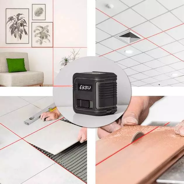 Уровень строительный лазерный AKKU Infrared Laser Level AK311 Gray (Серый)