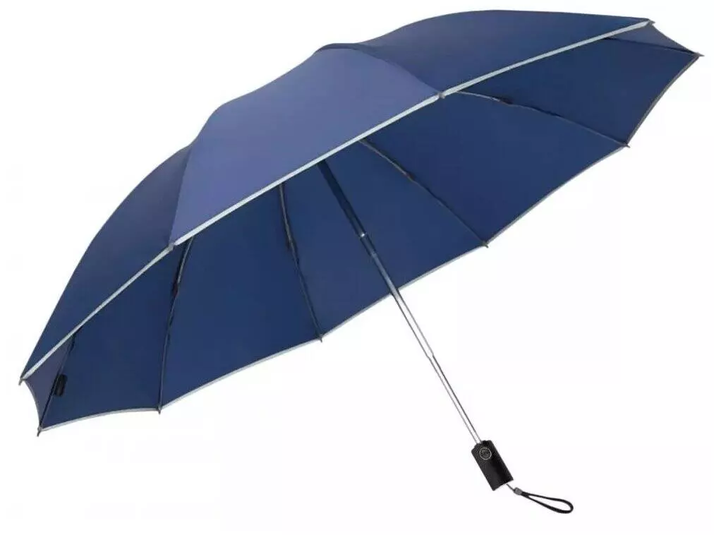Зонт с фонариком Zuodu Reverse Folding Umbrella Blue (Синий) Зонт с фонариком Zuodu Reverse Folding Umbrella Blue (Синий)