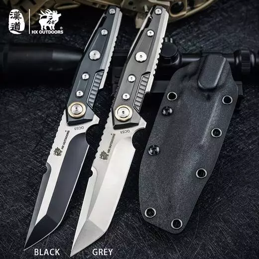 Нож раскладной HX OUTDOORS Heavy Armor DC53 Full Tang Camping Hunting Army Survival Tourist Knife Black (Черный) Нож раскладной HX OUTDOORS Heavy Armor DC53 Full Tang Camping Hunting Army Survival Tourist Knife Black (Черный)