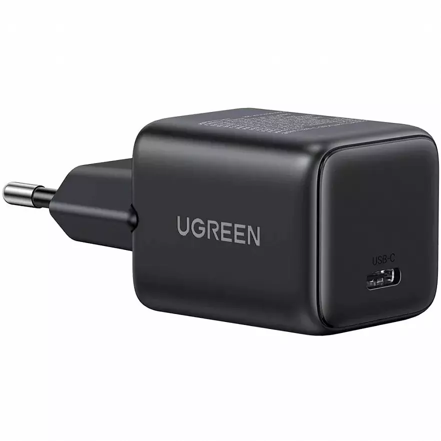 Сетевое зарядное устройство Ugreen 30W USB-C X513-65012 GaN Fast Charger Black (Черный) Global Version