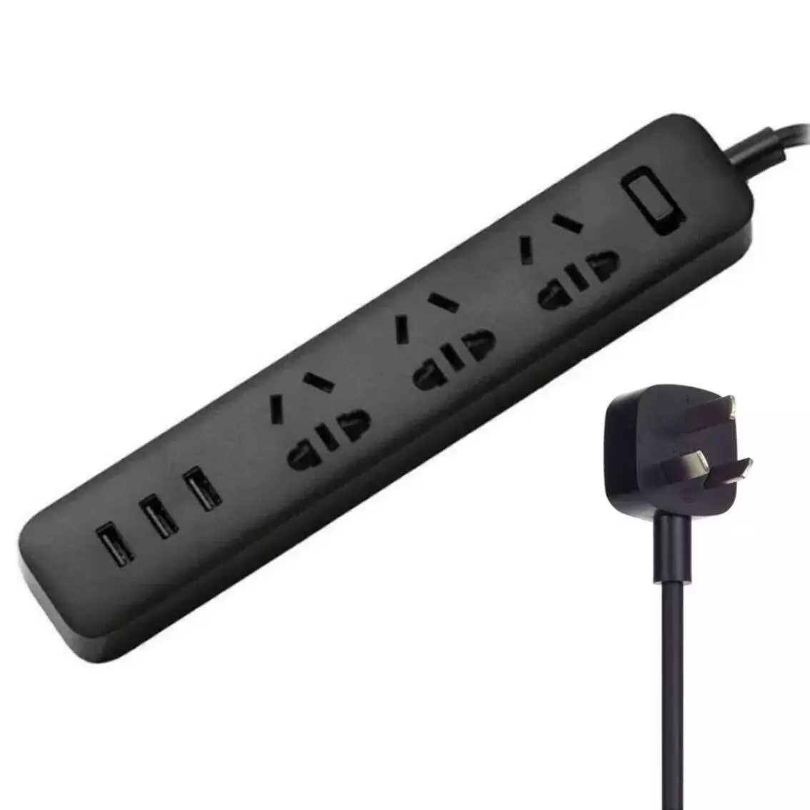 Удлинитель Xiaomi Power Strip 3 (XMCXB01QM) 1.8 м Black (Черный) Удлинитель Xiaomi Power Strip 3 (XMCXB01QM) 1.8 м Black (Черный)