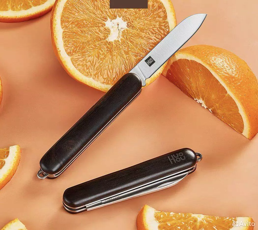 Нож для фруктов HuoHou Folding Fruit Knife Black (HU0102) Sandal Wood (Дерево) Нож для фруктов HuoHou Folding Fruit Knife Black (HU0102) Sandal Wood (Дерево)