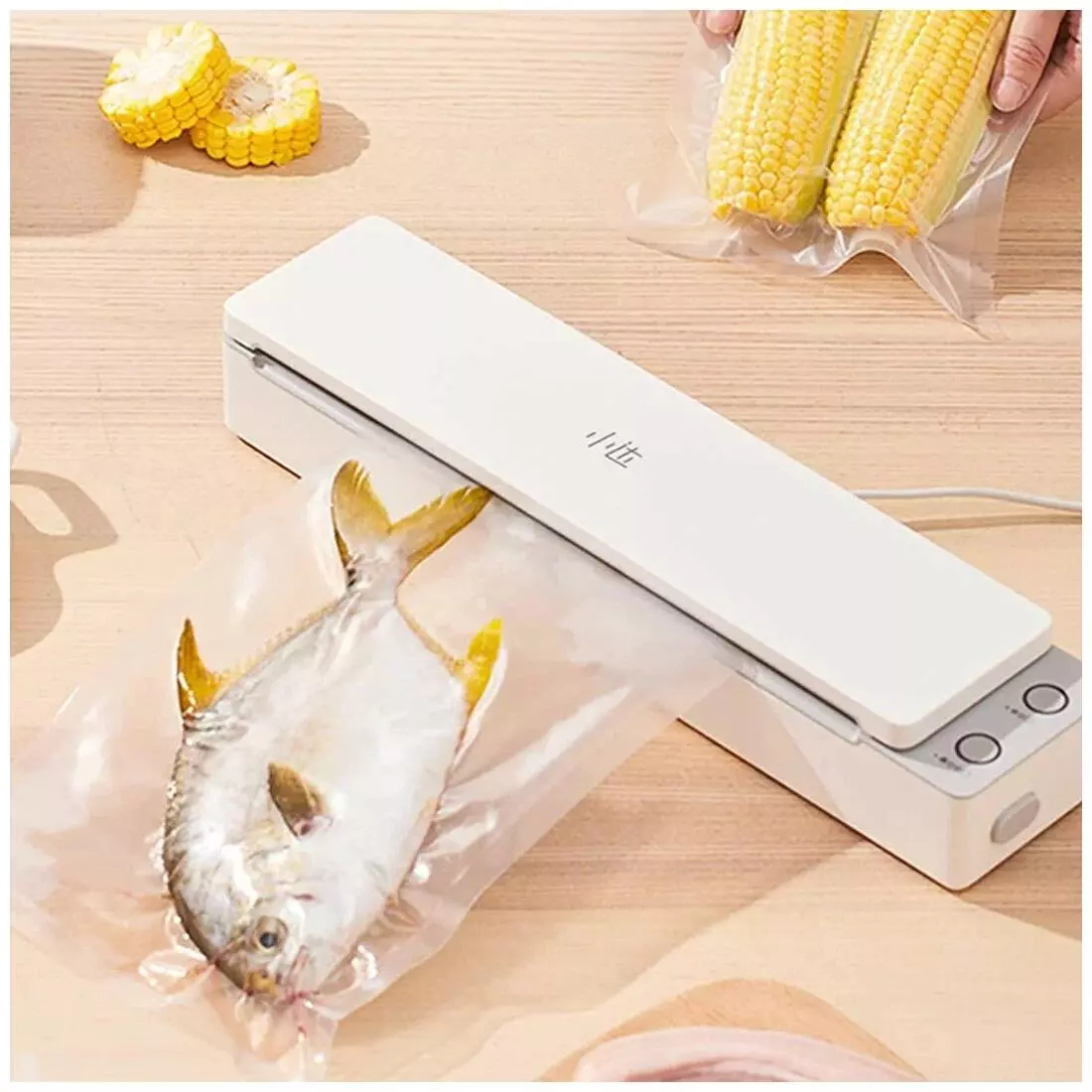 Вакуумный упаковщик (вакууматор) с УФ-стерилизацией Xiaomi Xiaoda XD-ZKFKJ01 White (Белый)