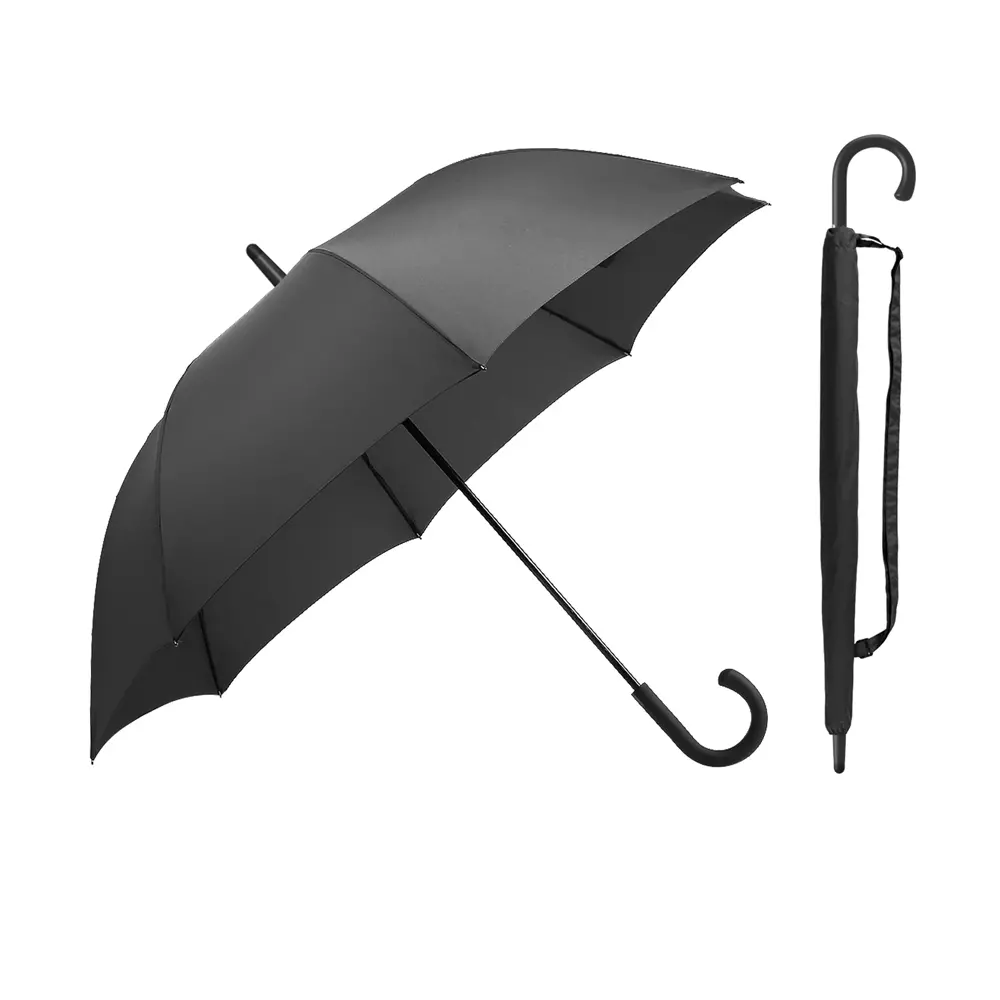 Зонт RiSETIME Straight Handle Automatic Umbrella Black (Черный) Зонт RiSETIME Straight Handle Automatic Umbrella Black (Черный)