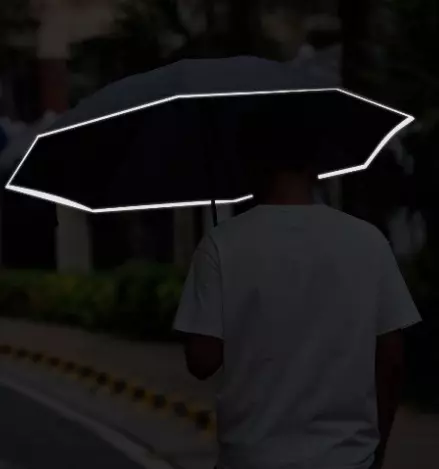 Зонт Xiaomi KongGu Reverse Ten Bone Automatic Lighting Umbrella Black (Черный)