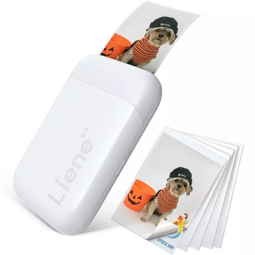 Портативный фотопринтер Liene Portable Photo Printer ZPP110W White (Белый) Портативный фотопринтер Liene Portable Photo Printer ZPP110W White (Белый)
