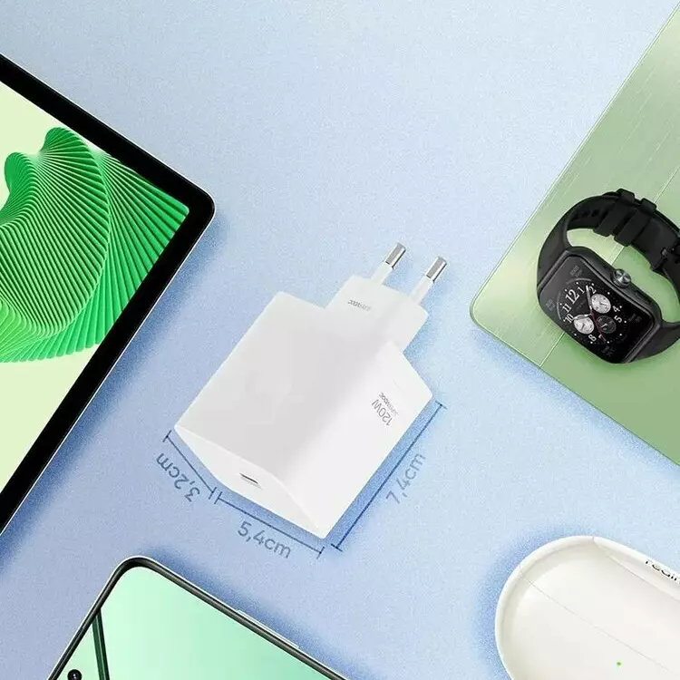 Сетевое зарядное устройство Realme SUPERVOOC 120W Power Adapter White (Белый) Сетевое зарядное устройство Realme SUPERVOOC 120W Power Adapter White (Белый)