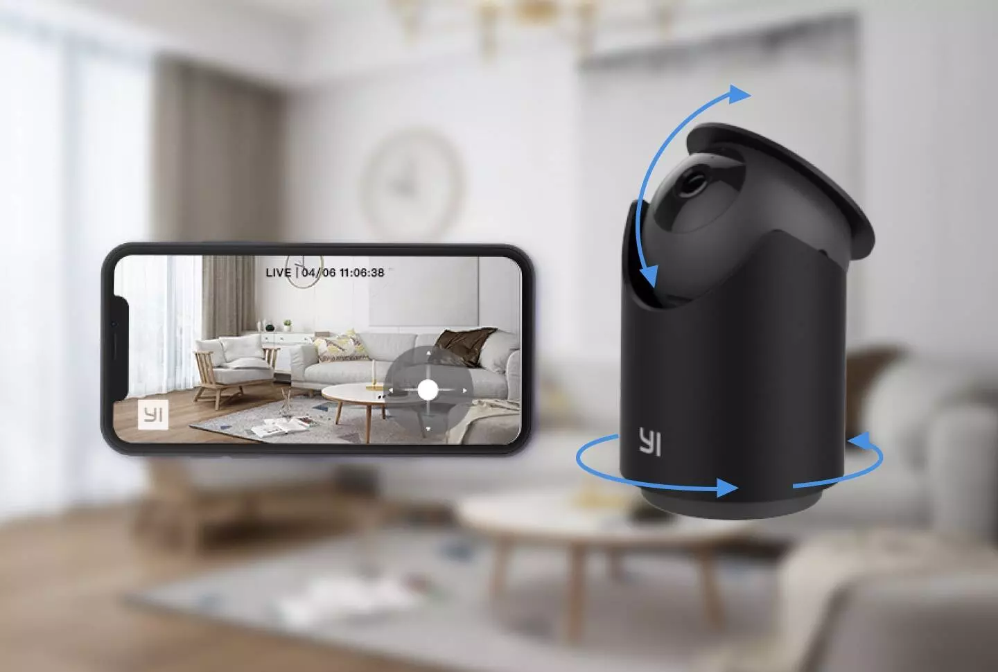 IP камера Xiaomi Yi Dome U Pro 2K HD Camera (H60GA) Black (Черный) IP камера Xiaomi Yi Dome U Pro 2K HD Camera (H60GA) Black (Черный)