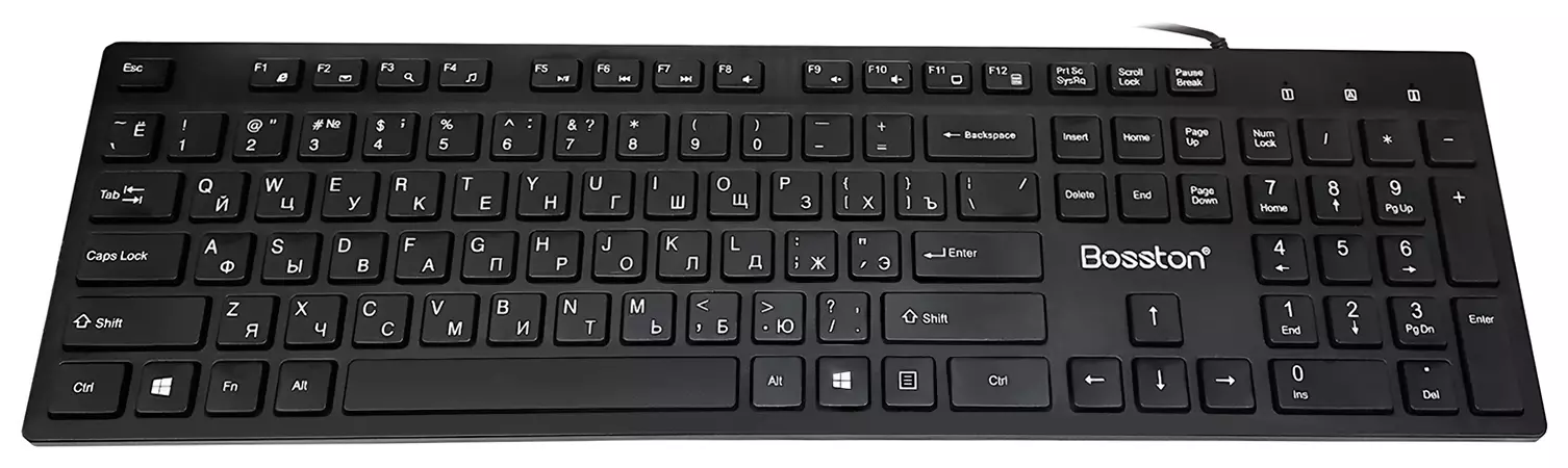 Клавиатура проводная игровая Bosston K820 (Русские буквы) Black (Черный) Клавиатура проводная игровая Bosston K820 (Русские буквы) Black (Черный)